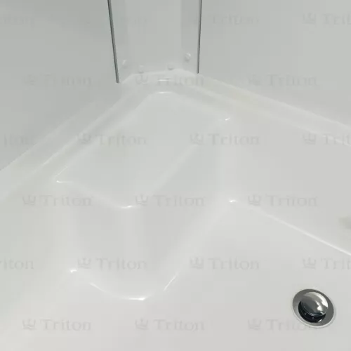 Душевая кабина Triton КОРАЛЛ В 120х80 левая/правая (средний поддон), Цвет профиля: Белый, Тип поддона: Средний, Выбрать размер: 120х80, Наличие крыши: есть, Ориентация: правая, изображение 7