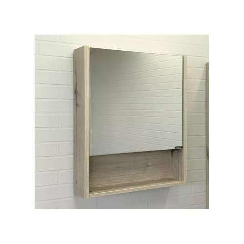 Зеркало-шкаф Comforty Марио, Выбрать размер: 60, Выбрать цвет: Дуб дымчатый, изображение 2