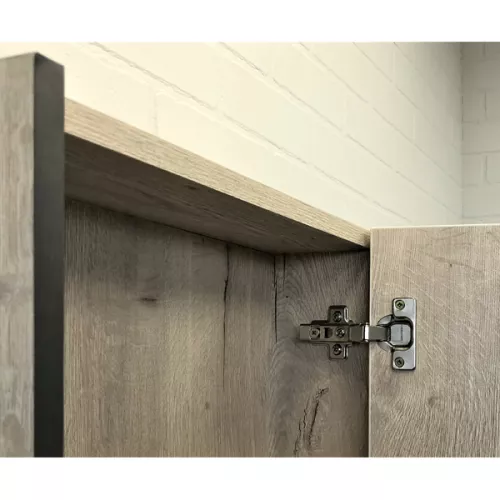 COMFORTY. Зеркало-шкаф "Вена-45/55/70" дуб дымчатый, Выбрать размер: 45, изображение 6