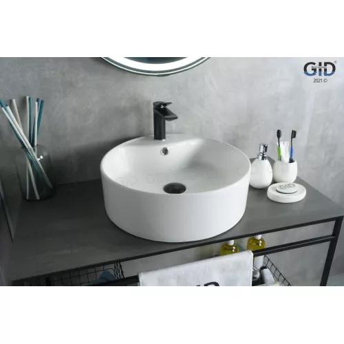 Накладная белая раковина для ванной Gid N9008b