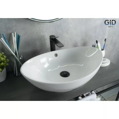 Накладная белая раковина для ванной Gid N9019, изображение 3