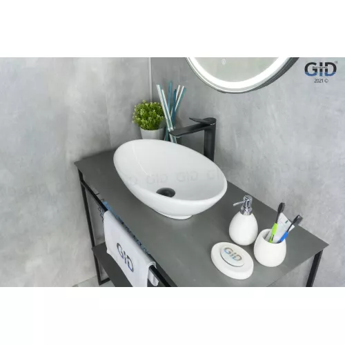 Накладная белая раковина для ванной Gid N9021, изображение 3