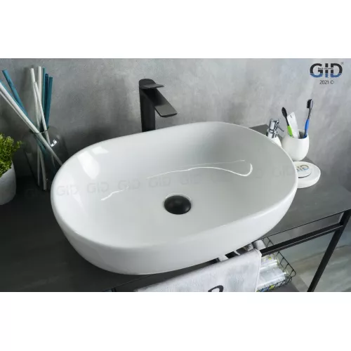 Накладная белая раковина для ванной Gid N9026a, Выбрать цвет: Белый, изображение 2