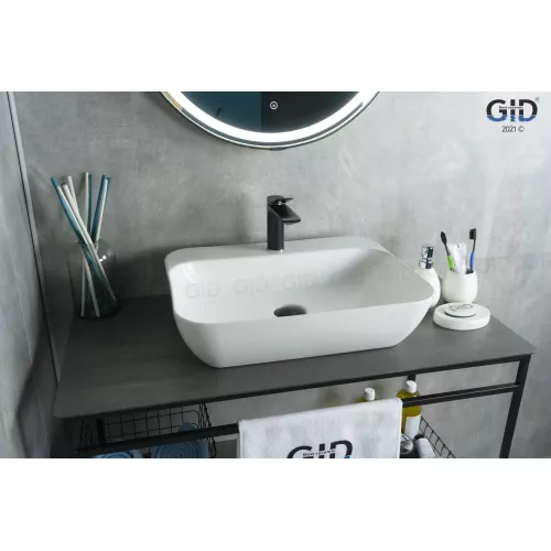 Санфаянс: Накладная белая раковина для ванной Gid N9047 1 в магазине Акватория
