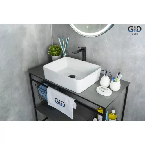Накладная белая раковина для ванной Gid N9103, Выбрать цвет: Белый, изображение 2