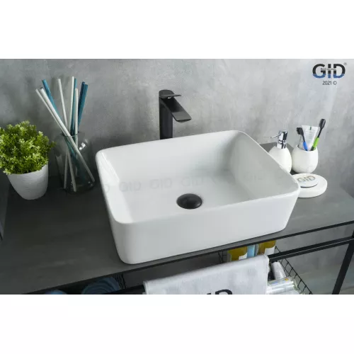 Санфаянс: Накладная белая раковина для ванной Gid N9103 1 в магазине Акватория
