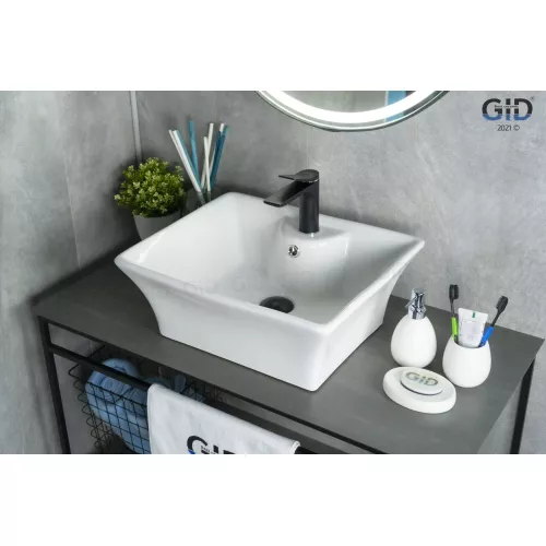 Накладная белая раковина для ванной Gid N9108, изображение 2