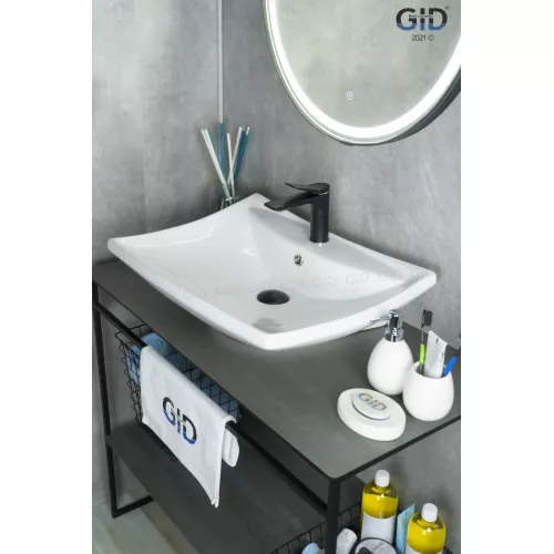Накладная белая раковина для ванной Gid N9111, изображение 2