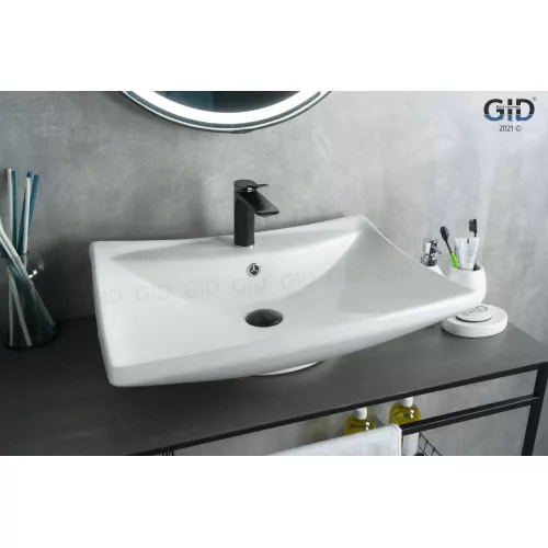 Накладная белая раковина для ванной Gid N9111