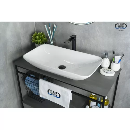 Накладная белая раковина для ванной Gid N9122, изображение 2