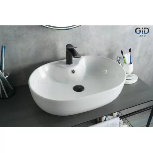 Санфаянс: Накладная белая раковина для ванной Gid N9163 1 в магазине Акватория
