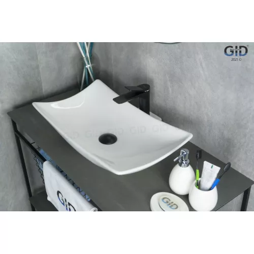 Накладная белая раковина для ванной Gid N9176, изображение 2