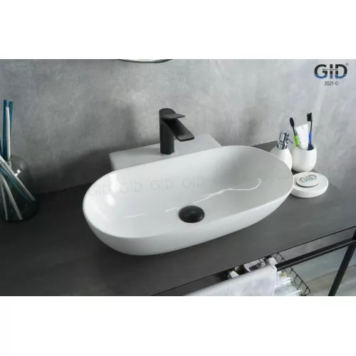 Накладная белая раковина для ванной Gid N9234