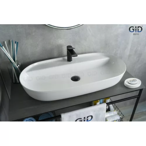 Накладная белая раковина для ванной Gid N9347, изображение 2