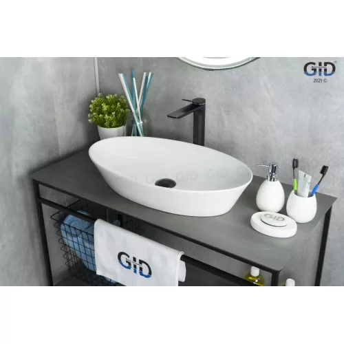 Накладная белая раковина для ванной Gid N9397, изображение 2
