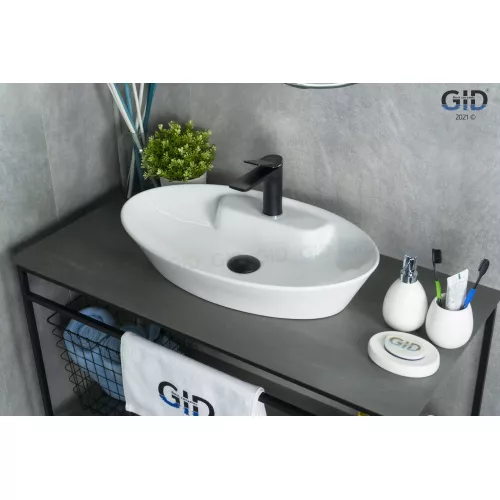 Накладная белая раковина для ванной Gid N9398, изображение 2