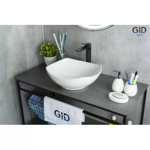 Накладная белая раковина для ванной Gid N9412, изображение 2