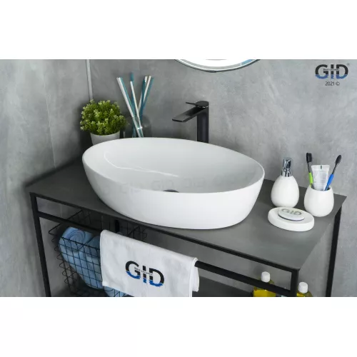 Накладная белая раковина для ванной Gid N9433, изображение 2