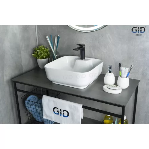 Накладная белая раковина для ванной Gid N9443, изображение 3