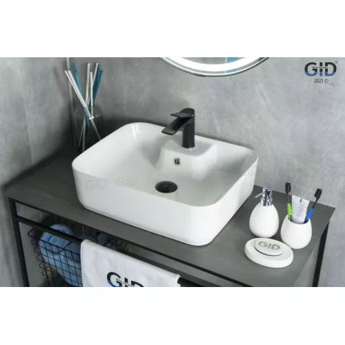 Накладная белая раковина для ванной Gid N9445, изображение 2