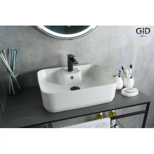 Санфаянс: Накладная белая раковина для ванной Gid N9445 1 в магазине Акватория