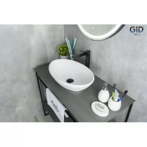 Накладная белая раковина для ванной Gid Wm9021, изображение 3