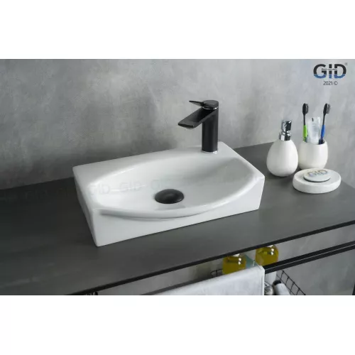 Санфаянс: Подвесная белая раковина для ванной Gid 78014T 1 в магазине Акватория