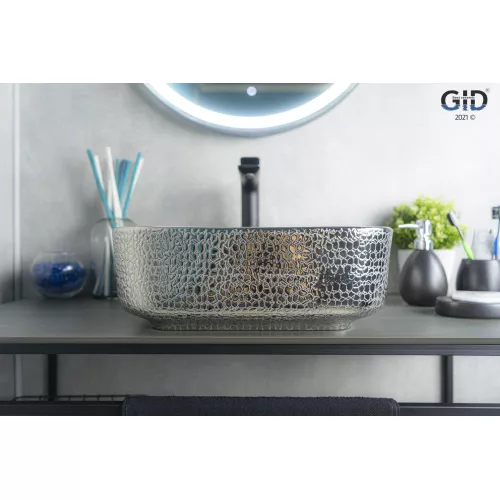 Накладная цветная раковина для ванной Gid D1303h020, изображение 2