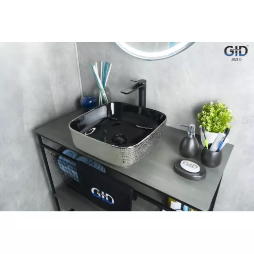 Накладная цветная раковина для ванной Gid D1303h020, изображение 3