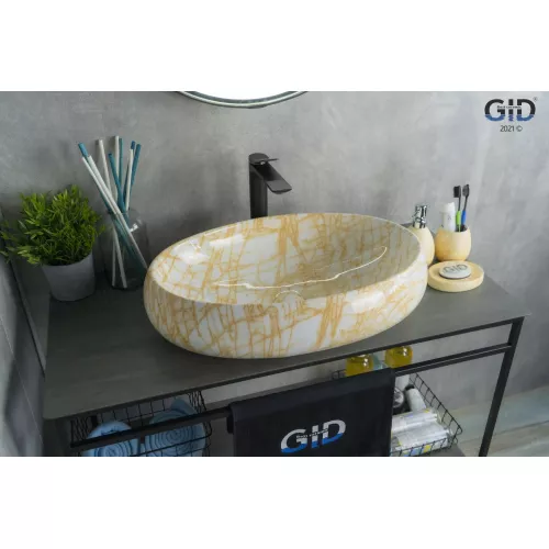 Накладная раковина для ванной под камень Gid Mnc167
