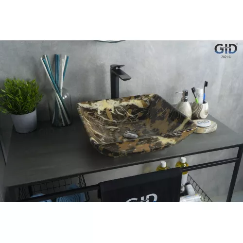 Санфаянс: Накладная раковина для ванной под камень Gid Mnc183 1 в магазине Акватория