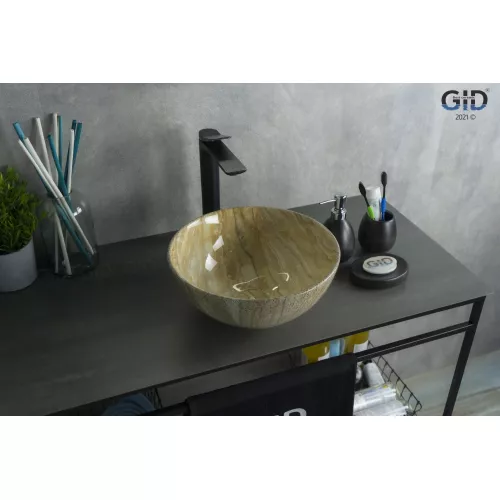 Санфаянс: Накладная раковина для ванной под камень Gid Mnc488 1 в магазине Акватория