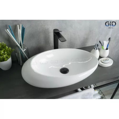 Накладная белая раковина для ванной Gid N9050