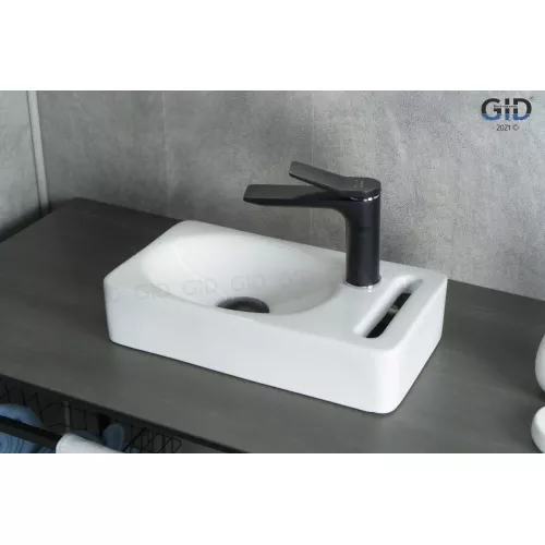 Подвесная белая раковина для ванной Gid N9262, изображение 2