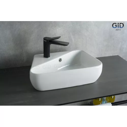 Подвесная белая раковина для ванной  Gid N9275R, изображение 2