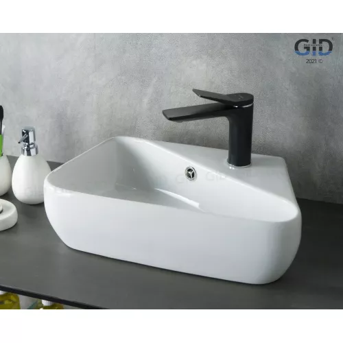 Подвесная белая раковина для ванной  Gid N9275L, изображение 2