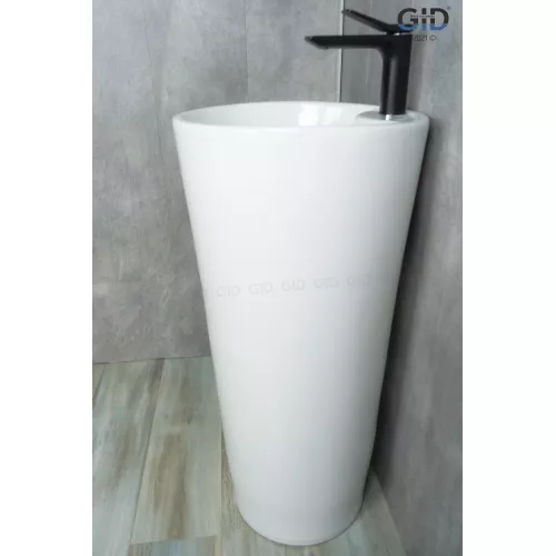 Напольная раковина для ванной Gid Nb131, Выбрать цвет: Белый, изображение 5