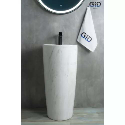 Напольная раковина для ванной Gid Nb131wgs, Выбрать цвет: Под камень глянцевый, изображение 3