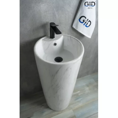 Напольная раковина для ванной Gid Nb131wgs, Выбрать цвет: Под камень глянцевый, изображение 2