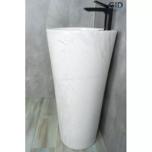 Напольная раковина для ванной Gid Nb131wgs, Выбрать цвет: Под камень глянцевый, изображение 4