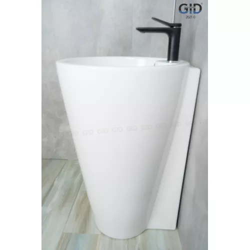 Напольная белая раковина для ванной Gid Nb136, изображение 5