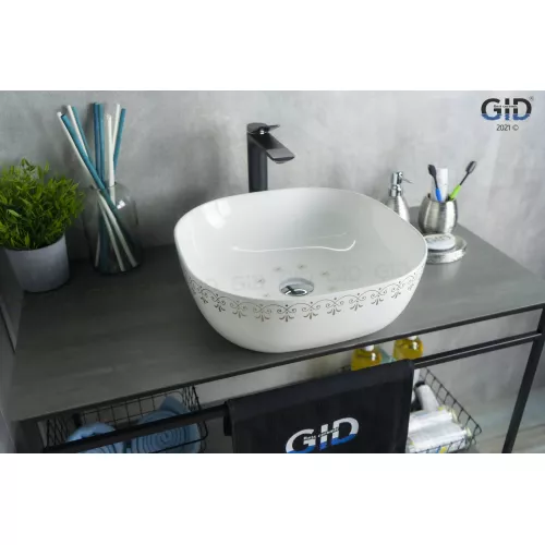 Накладная цветная раковина для ванной Gid Nc440, изображение 2
