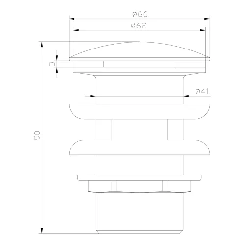 Донный клапан Lemark JASMINE LM6680ORB клик-клак, Выбрать цвет: Черная бронза, изображение 2
