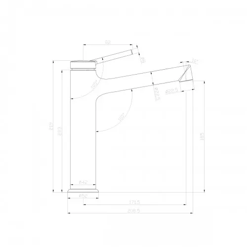 Смеситель Lemark Minima LM3837C для раковины, изображение 2