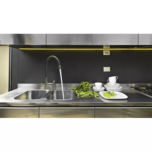 Смеситель для кухни с подключением к фильтру с питьевой водой Lemark Comfort LM3075BN, Выбрать цвет:  никель, изображение 8