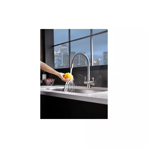 Смеситель для кухни с подключением к фильтру с питьевой водой Lemark Comfort LM3075BN, Выбрать цвет:  никель, изображение 4