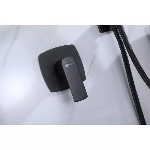 Смеситель Lemark Ursus LM7219BL с гигиеническим душем, встраиваемый, изображение 4