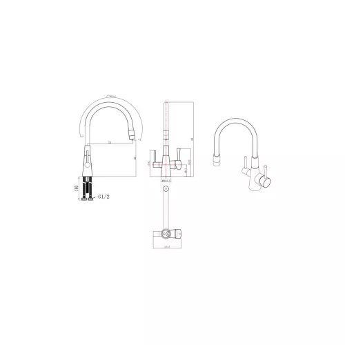 Смеситель Lemark Comfort LM3075W для кухни  с подключением к фильтру с питьевой водой, изображение 2