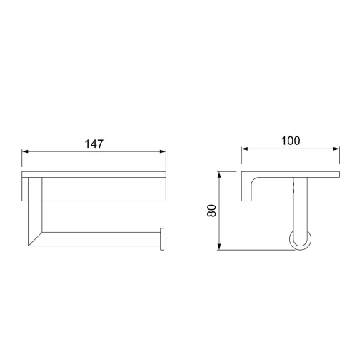 Бумагодержатель Timo Saona 13043, Выбрать цвет: Золото матовое, изображение 2