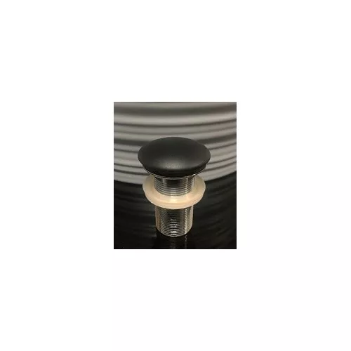 Санфаянс: Донный клапан для раковины CeramaLux RD025 керамический черный матовый без перелива 1 в магазине Акватория